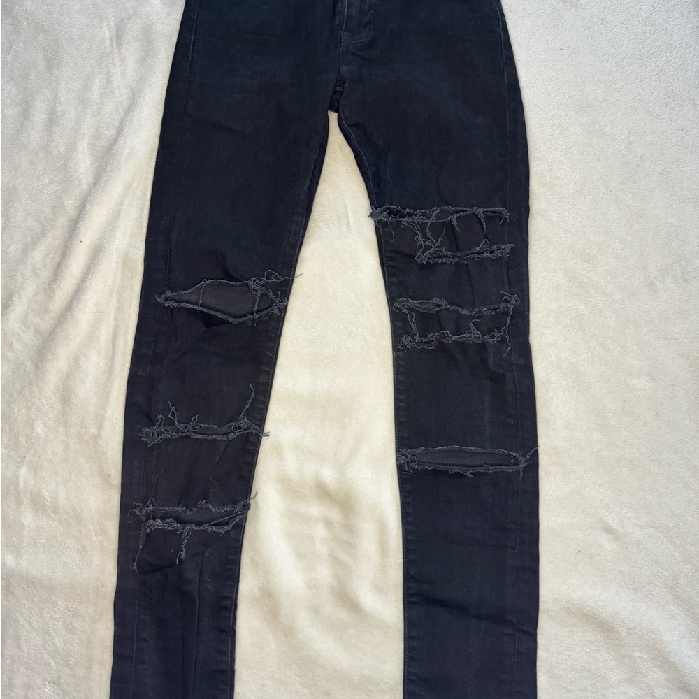 Levi’s Black Distressed Skinny Jeans
